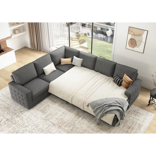 U-Shaped Sectional Sofa combed - On Wood Products