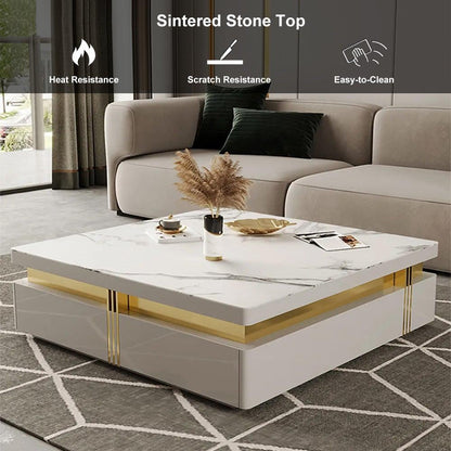 Modern Square Storage Centre Table