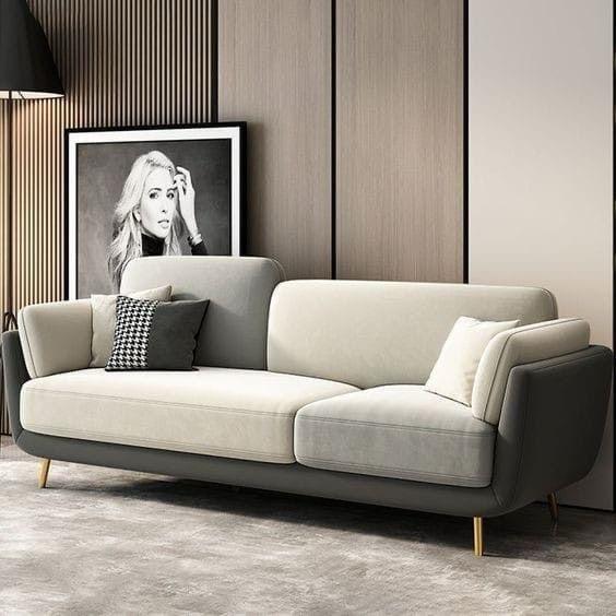 TYCAN LUXURY UPHOLSHERD DUAL TONE SOFA