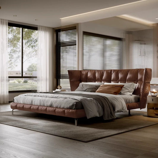 Pure Leather Super Cozy Luxury Bed