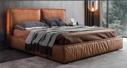 Dreamy Luxury Pure Leather Bed