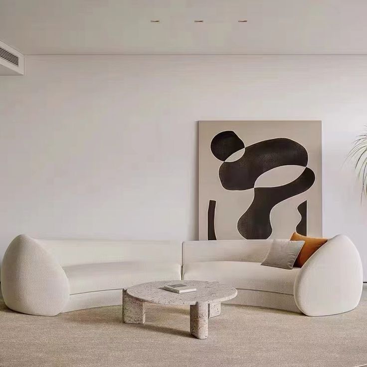 Blush Luxury Curved Sofa