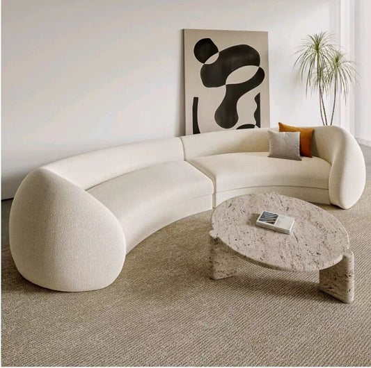 Blush Luxury Curved Sofa