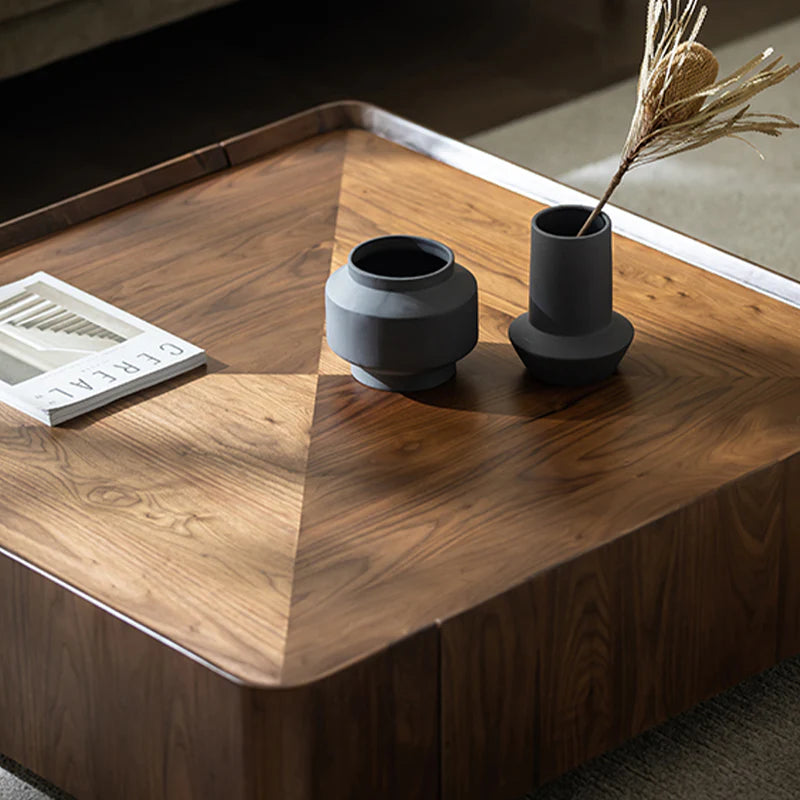 Minimalist Walnut Storage Table