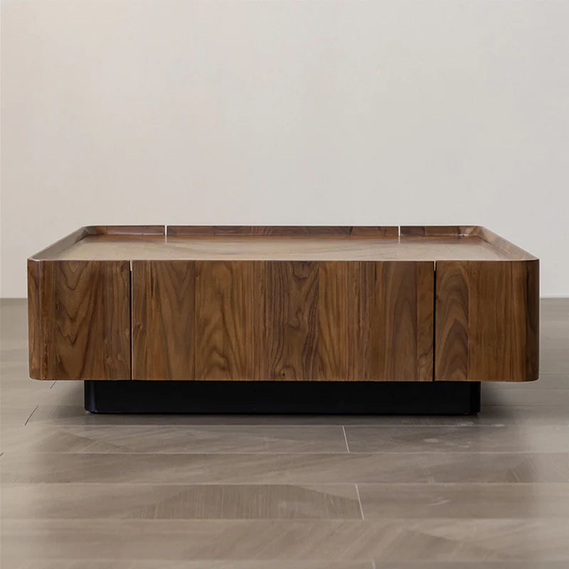 Minimalist Walnut Storage Table