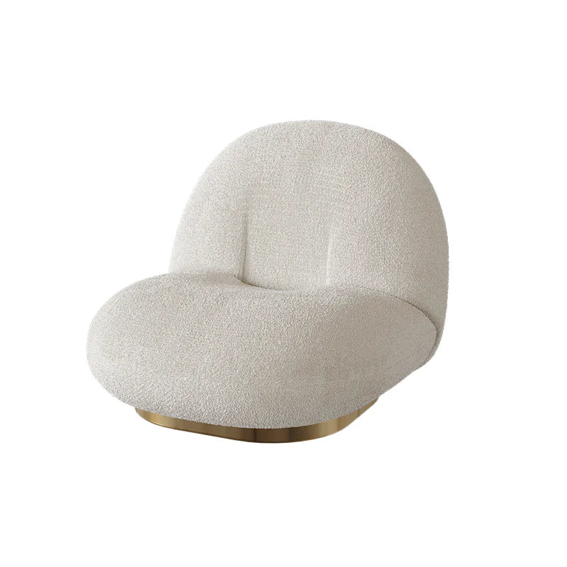 Modern Velvet Swivel Accent Chair, Swivel Barrel Chair with Gold Finish Stainless Steel Base