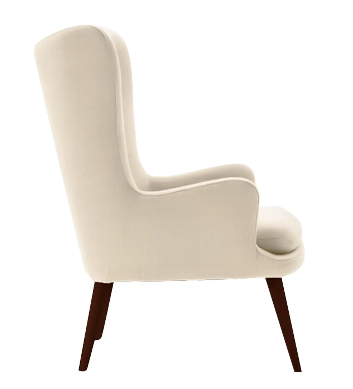 Cream Tufted Accent Chair - On Wood Products