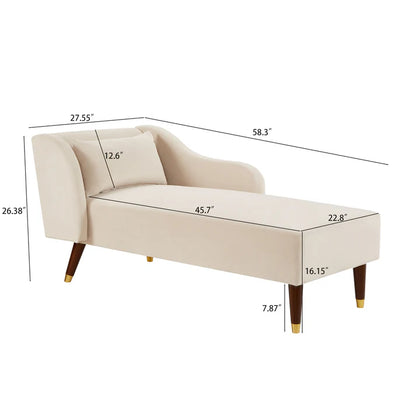 Chaise Lounge Sofa - On Wood Products