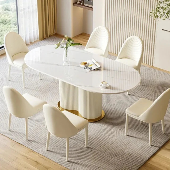 Montary Dining set with Marble - On Wood Products