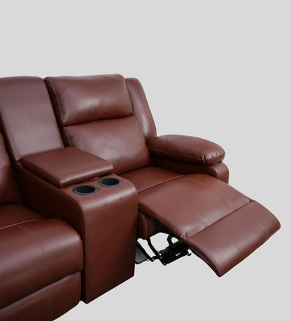 Comfort Dual-Seater Recliner with Console - On Wood Products