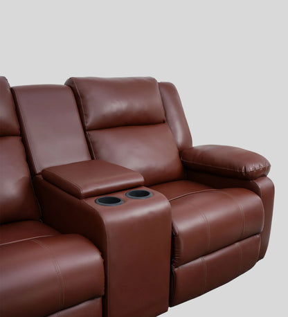 Comfort Dual-Seater Recliner with Console - On Wood Products