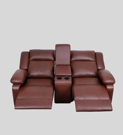 Comfort Dual-Seater Recliner with Console - On Wood Products