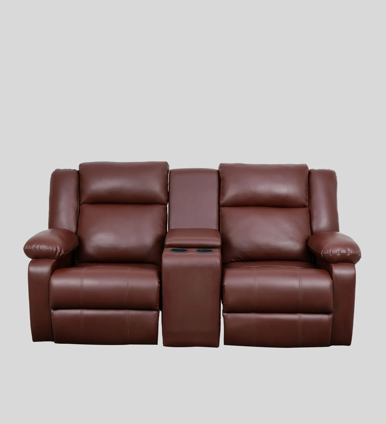 Comfort Dual-Seater Recliner with Console - On Wood Products