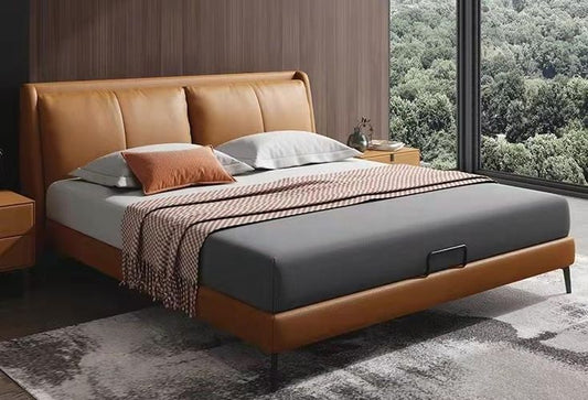 Korean Leather Upholshed Bed