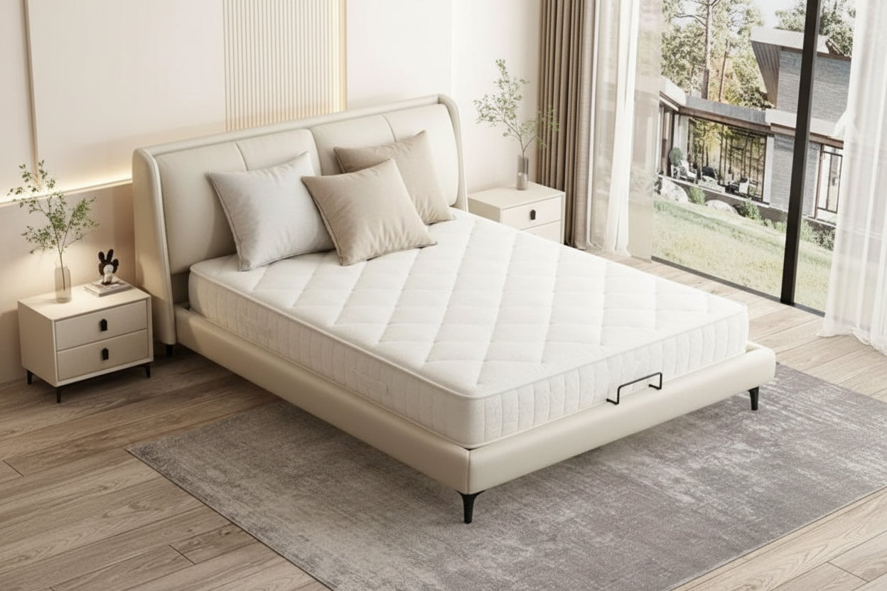 Korean Leather Upholshed Bed