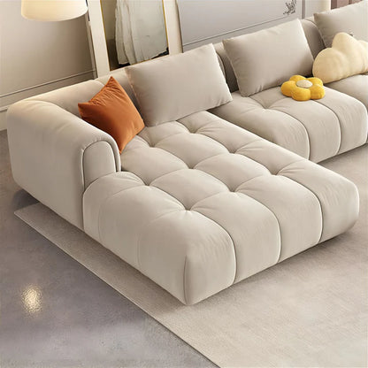 Grandeur Cloud Velvet Sofa Ensemble - On Wood Products