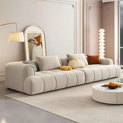 Grandeur Cloud Velvet Sofa Ensemble - On Wood Products