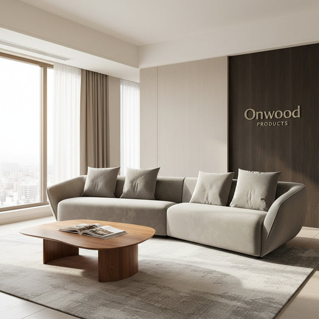 Jesmin Sofa Sloped Arms