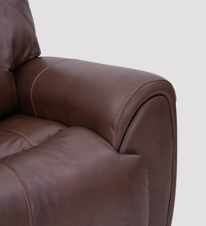 Muar Two-Seater Leatherette Recliner - On Wood Products