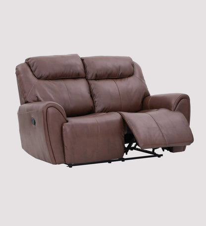 Muar Two-Seater Leatherette Recliner - On Wood Products