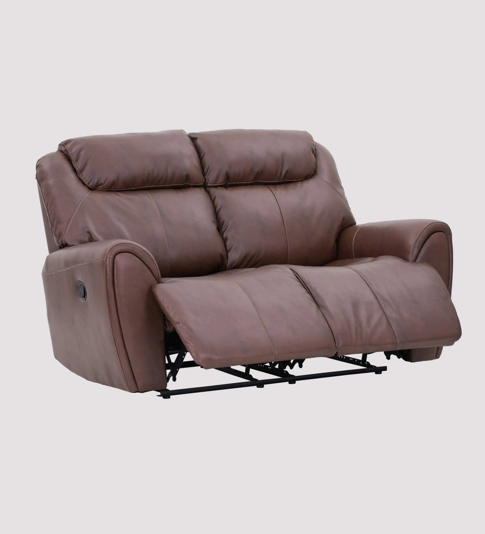 Muar Two-Seater Leatherette Recliner - On Wood Products