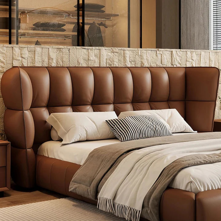 The Grandeur Luxury Upholstered Bed - On Wood Products