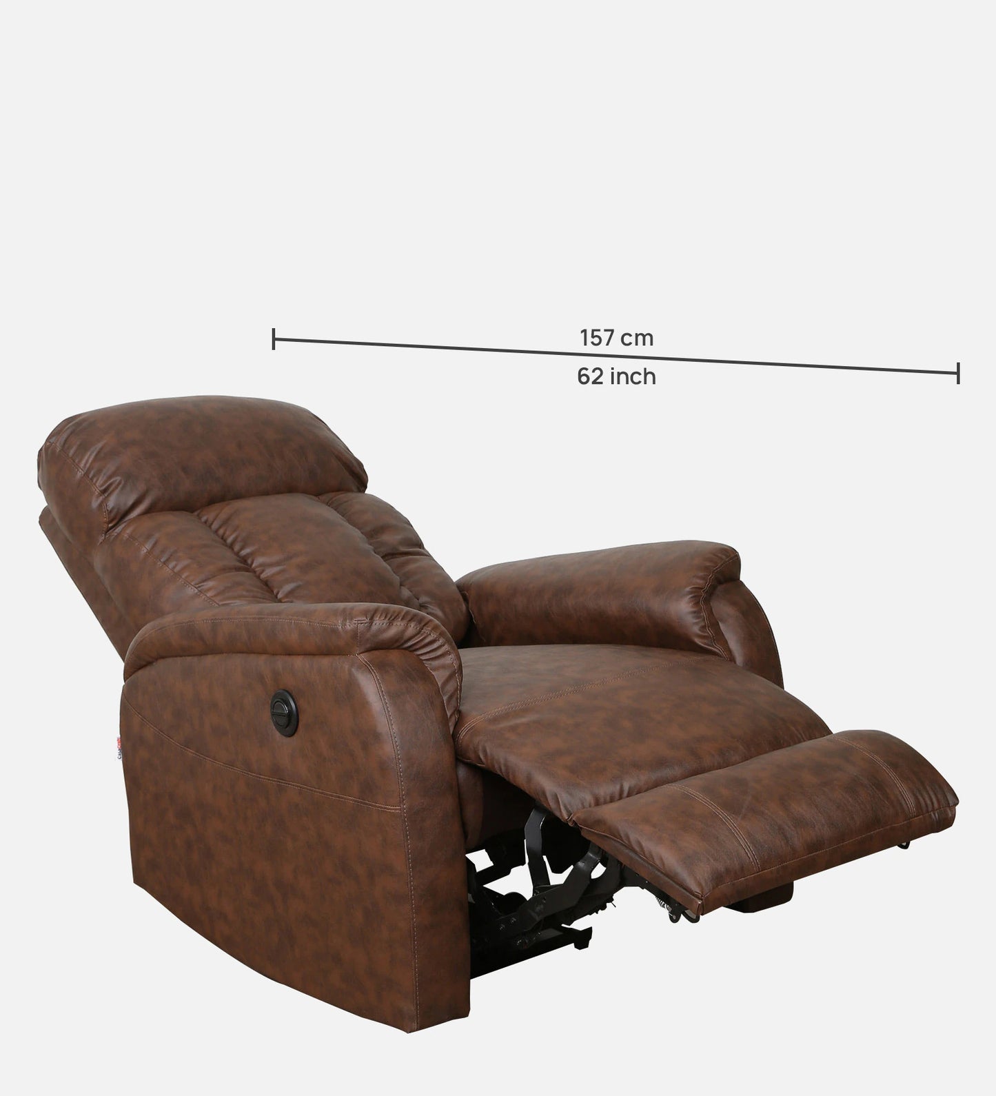 Vintter Single Leatherette Recliner - On Wood Products